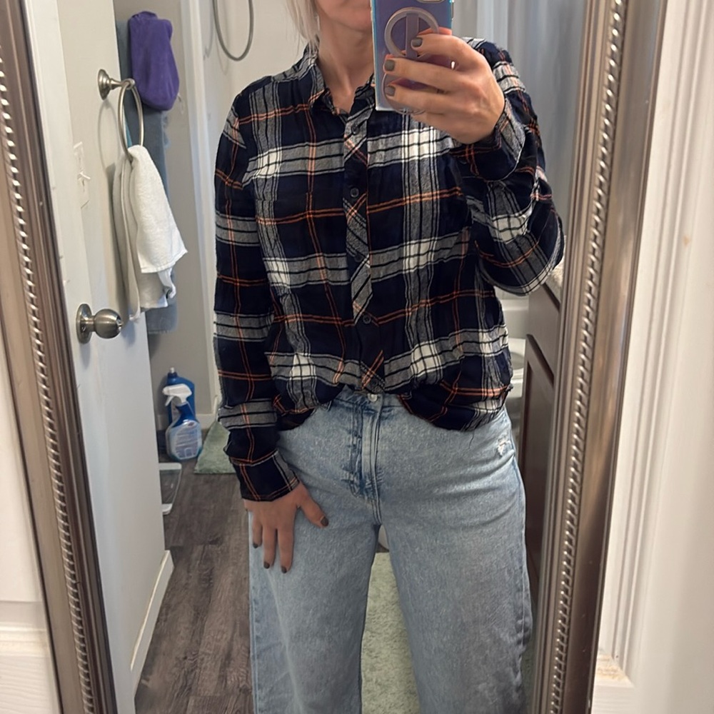 Melloday size xl flannel long sleeve shirt